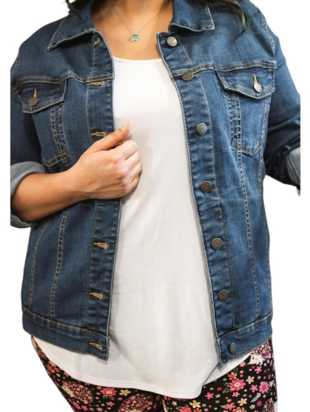 Sweetlegs Women's Classic Timeless Versatile Layering Casual Denim XL Jacket